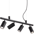 Ideal Lux - Suspension filaire LED DYNAMITE 4xGU10/7W/230V CRI 90 noir